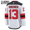 Maillot de Hockey New Jersey Devils Fanatics Premium Nico Hischier 2024-25 Blanc Extérieur - Enfant
